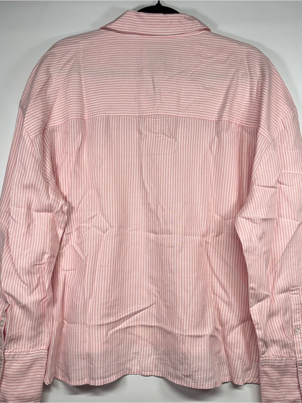 ✨Lola River Pink Stripe Casual Button-Down Shirt Size XL - Picture 4 of 11